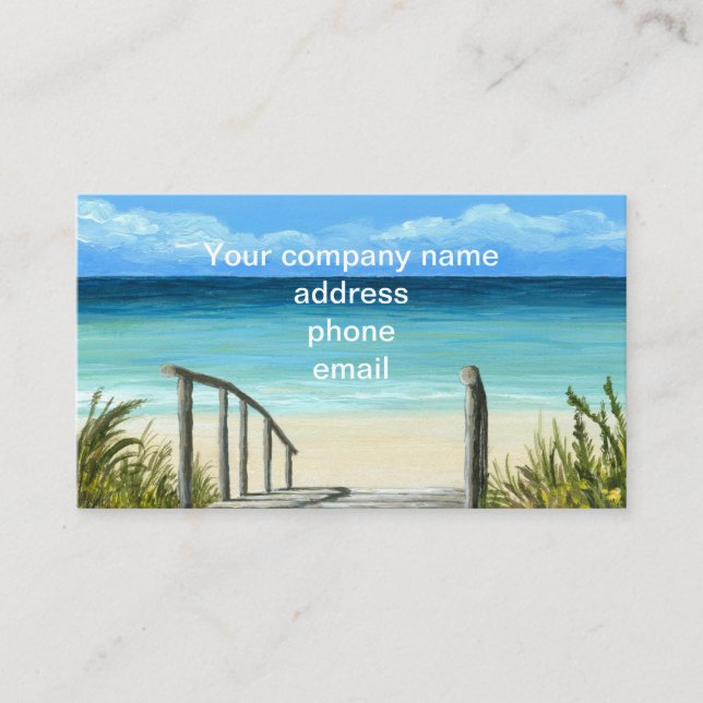 Tarjeta De Visita Ocean Sea Beach 147 (Anverso)