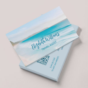 Tarjeta De Visita Ocean Travel Agent   Código QR