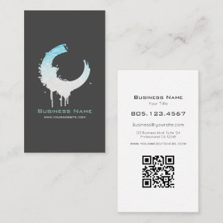 Tarjeta De Visita Ocean Water & White Sand Swirl • Custom Editable