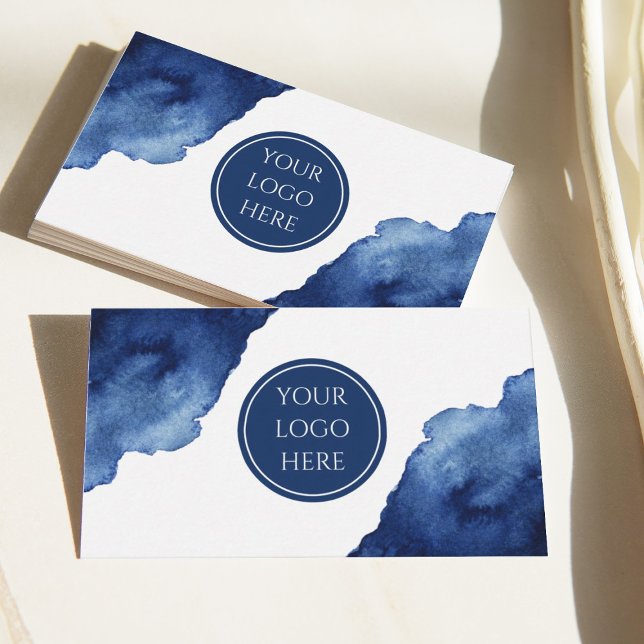 Tarjeta De Visita Océano azul abstracto (Subido por el creador)