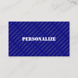 Tarjeta De Visita Océano azul estilo contenedor de las fuerzas armad