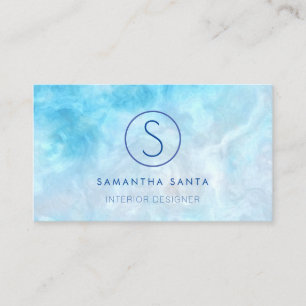 Tarjeta De Visita Océano azul mareado
