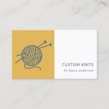 OCHRE YELLOW NAVY GRY KNITTING MADERA YARN BALL