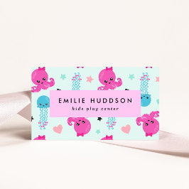 Tarjeta De Visita Octopus, Jellyfish, Centro de juegos, Centro de ac