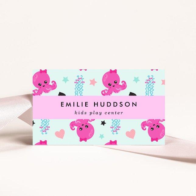 Tarjeta De Visita Octopus, Jellyfish, Centro de juegos, Centro de ac (Subido por el creador)