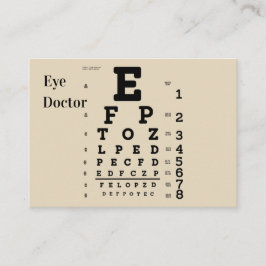 Tarjeta De Visita Oculista