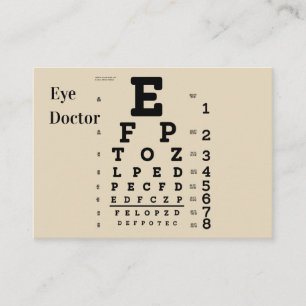 Tarjeta De Visita Oculista