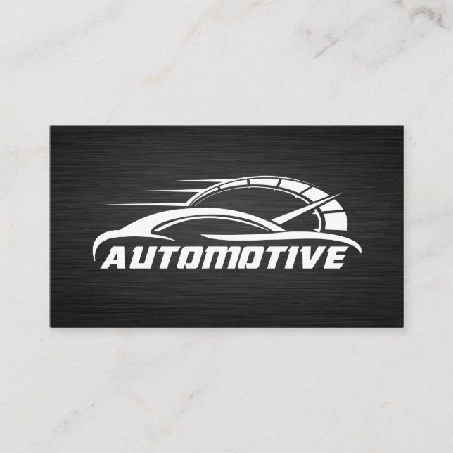 Tarjeta De Visita Odómetro automotriz | Reparar tienda (Anverso)