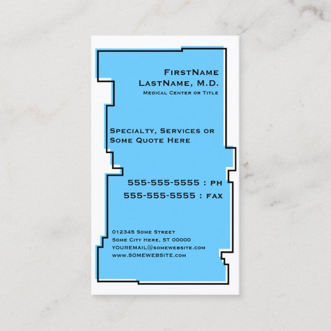 Tarjeta De Visita odontología de odd-Rex (Anverso)