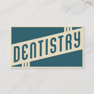 Tarjeta De Visita odontología retro
