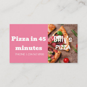 Tarjeta De Visita Oferta de descuento en entrega de pizza