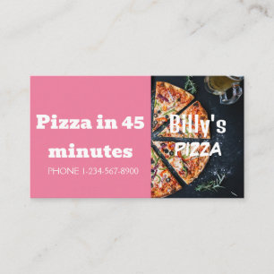 Tarjeta De Visita Oferta de descuento en entrega de pizza