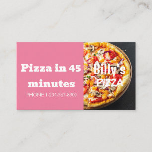 Tarjeta De Visita Oferta de descuento en entrega de pizza