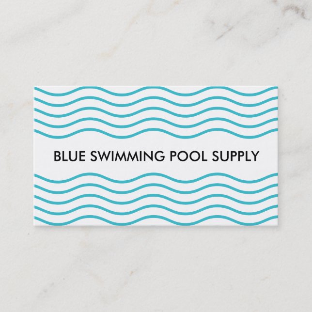 Tarjeta De Visita Oferta De Piscina (Anverso)