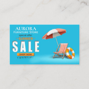 Tarjeta De Visita Oferta especial de verano