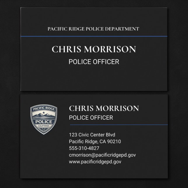 Tarjeta De Visita Oficial de Policía (Subido por el creador)