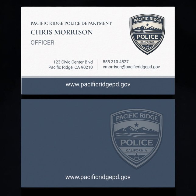 Tarjeta De Visita Oficial de Policía (Subido por el creador)