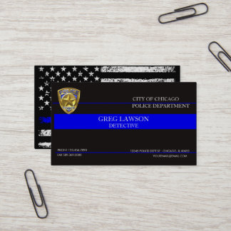 Tarjeta De Visita Oficial de policía Aplicación de la ley de la band
