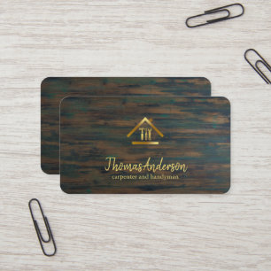 Tarjeta De Visita Oficial de Reparación de Hogar Moderno Profesional
