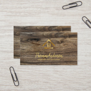 Tarjeta De Visita Oficial de Reparación de Hogar Moderno Profesional
