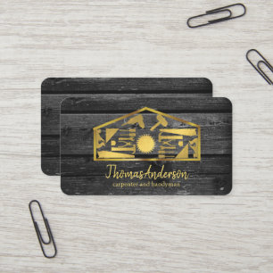 Tarjeta De Visita Oficial de Reparación de Hogar Moderno Profesional