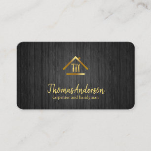 Tarjeta De Visita Oficial de Reparación de Hogar Moderno Profesional