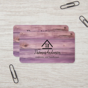 Tarjeta De Visita Oficial de Reparación de Hogar Moderno Profesional
