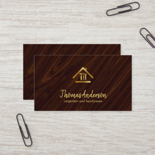 Tarjeta De Visita Oficial de Reparación de Hogar Moderno Profesional