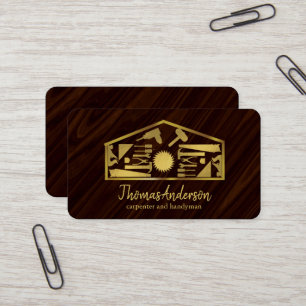 Tarjeta De Visita Oficial de Reparación de Hogares Modernos Profesio