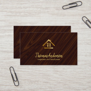 Tarjeta De Visita Oficial de Reparación de Hogares Modernos Profesio