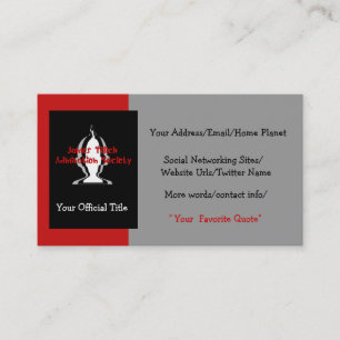 Tarjeta De Visita Oficialmente el suyo