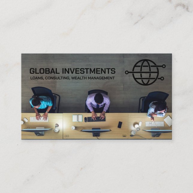 Tarjeta De Visita Oficina corporativa | Vista superior (Anverso)