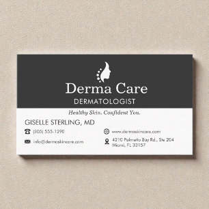 Tarjeta De Visita Oficina de Dermatólogo Doctor de la Piel