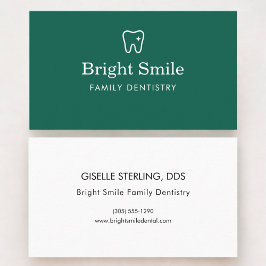 Tarjeta De Visita Oficina de odontología del dentista
