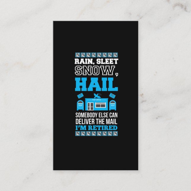 Tarjeta De Visita Oficina de Retirada de Trabajadores Postales Retir (Anverso)