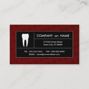 Tarjeta De Visita oficina dental de semitono