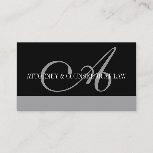 Tarjeta De Visita Oficina legal del bufete de abogados del consejero (Anverso)