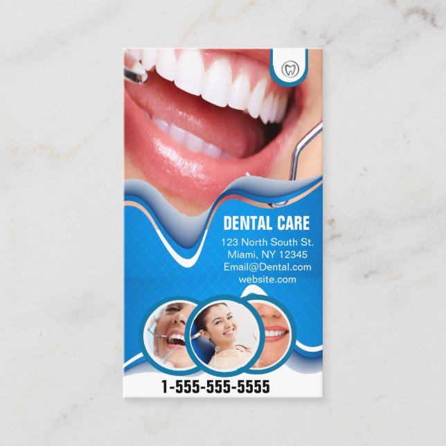 Tarjeta De Visita Oficinas dentales (Anverso)
