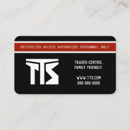 Tarjeta De Visita Oficinas e industrias profesionales de alto riesgo