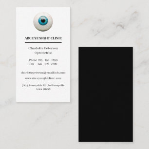 Tarjeta De Visita Oftalmólogo de globo ocular - Optometrista