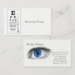 Tarjeta De Visita Oftalmólogo Oftalmólogo Oftalmólogo Destino De 