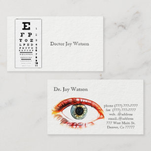 Tarjeta De Visita Oftalmólogo Oftalmólogo Oftalmólogo Destino De 