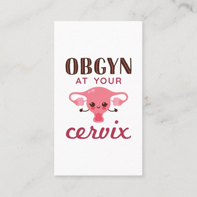 Tarjeta De Visita OGBYN En Su Cervix (Anverso)