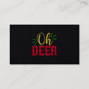 Tarjeta De Visita Oh Deer