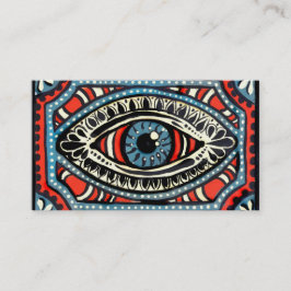 Tarjeta De Visita Ojo azul de los gitanos