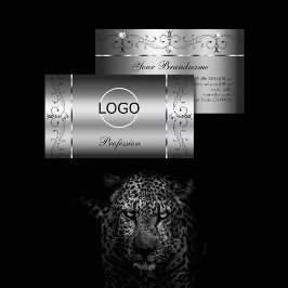 Tarjeta De Visita Ojo capturando joyas de plata de contrabando con l