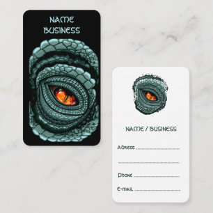 Tarjeta De Visita Ojo de depredador reptil primitivo
