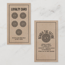 Tarjeta De Visita Ojo de la Providencia, lealtad de lectura psíquica