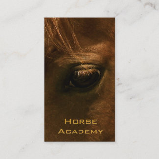 Tarjeta De Visita Ojo del caballo de la castaña