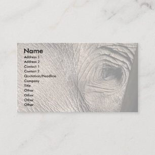 Tarjeta De Visita Ojo del elefante